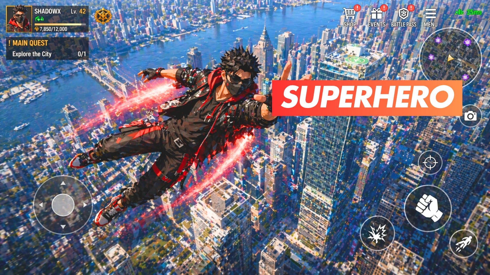 Superhero spider city fighter screenshot
