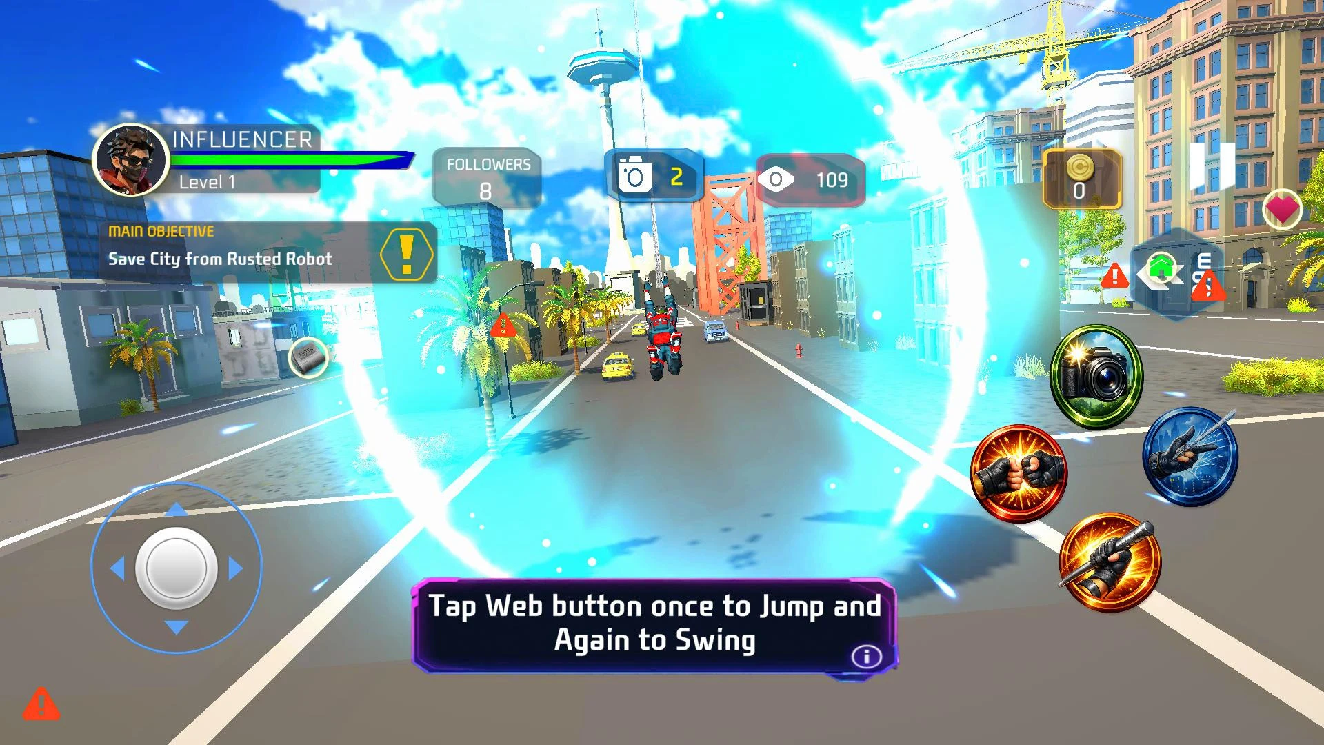 Superhero spider city fighter screenshot
